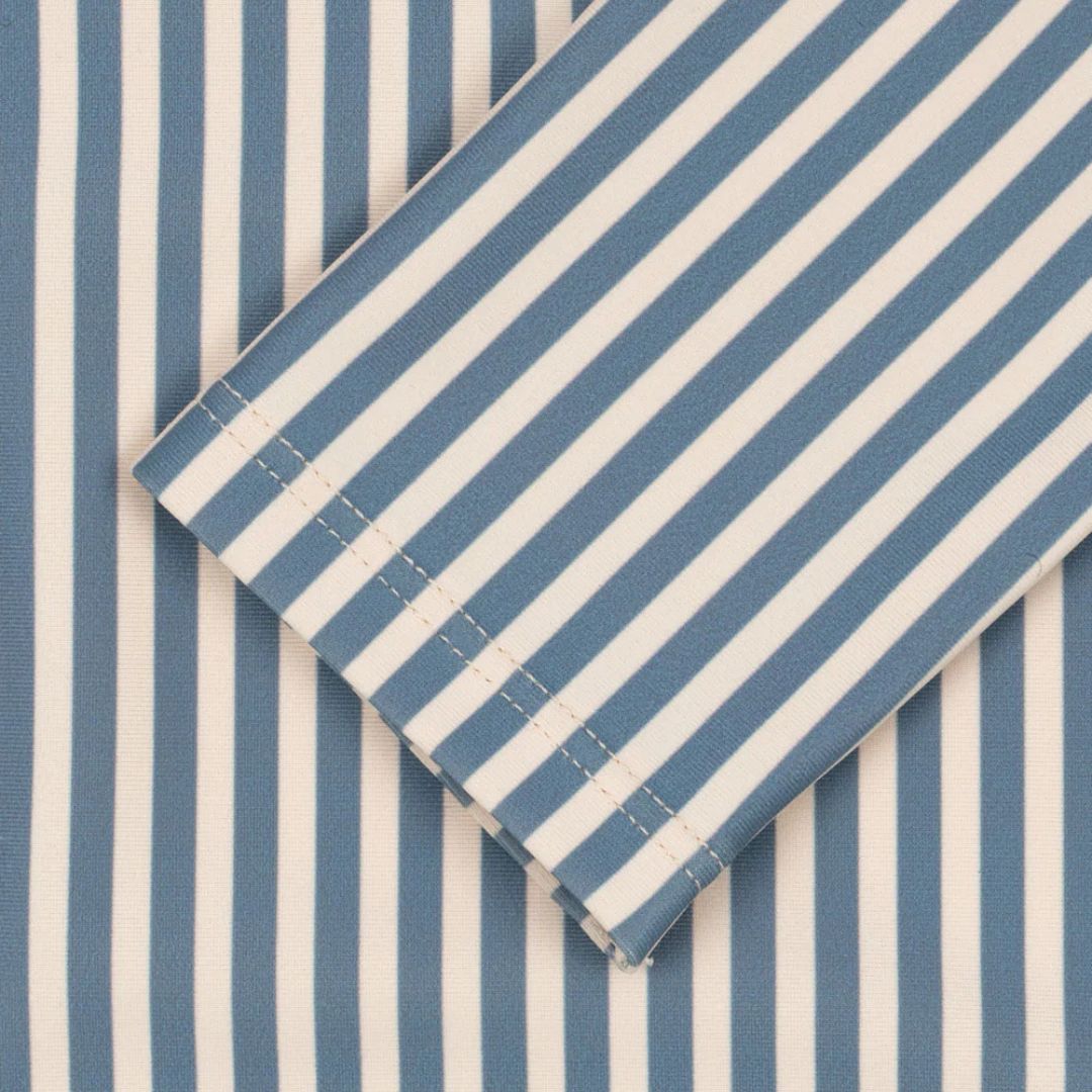 Aster Rash Guard Swim Onesie (Sailor Stripe)